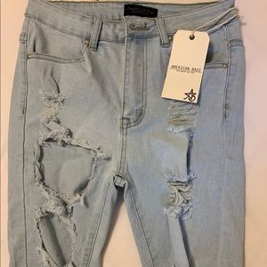 Ripped Bermuda Shorts Never Worn